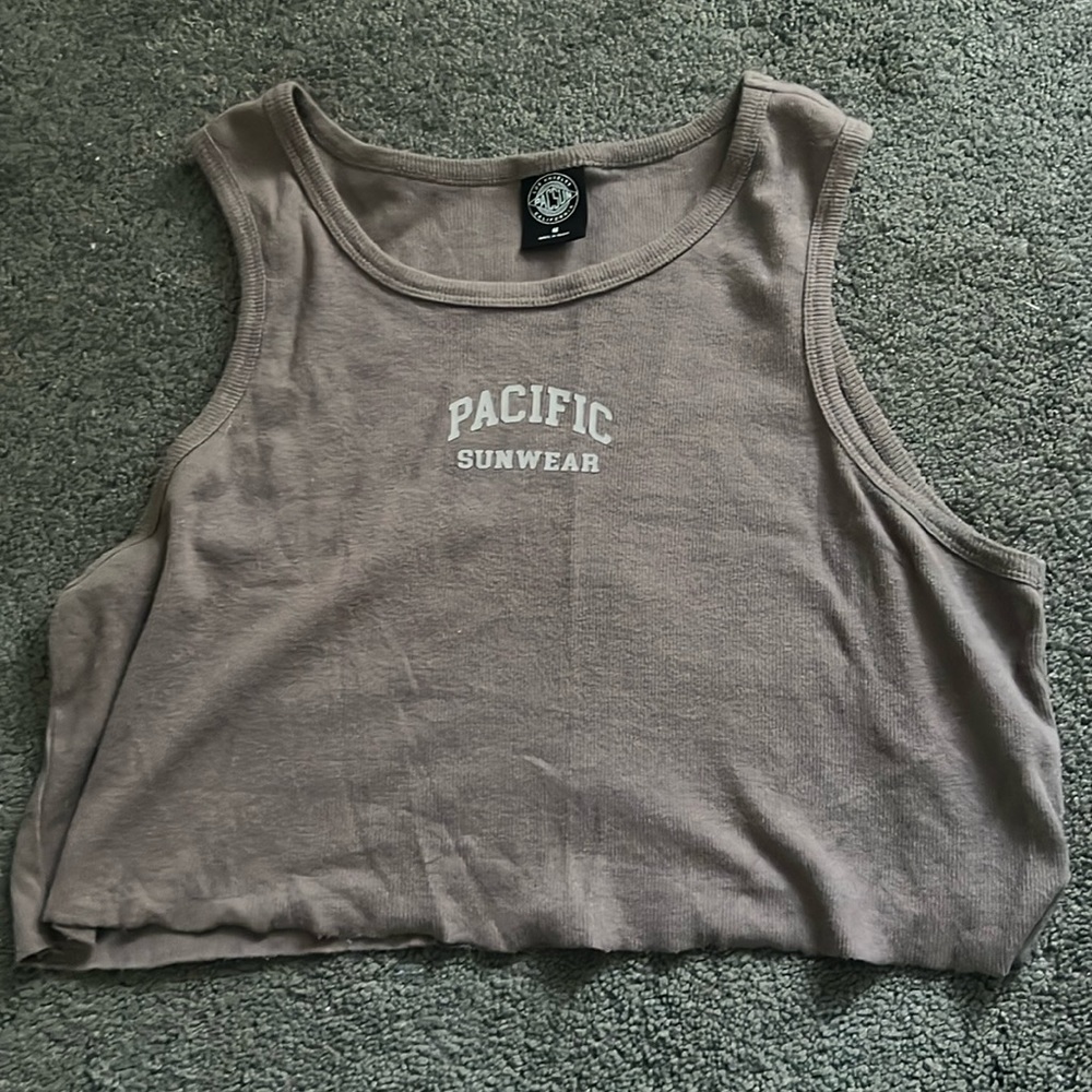 Pacsun Brown Cropped Tank